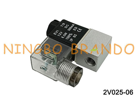 Airtac Loại 2V025-06 Van điện từ 2 chiều 1/8 '' 12VDC DC 12V