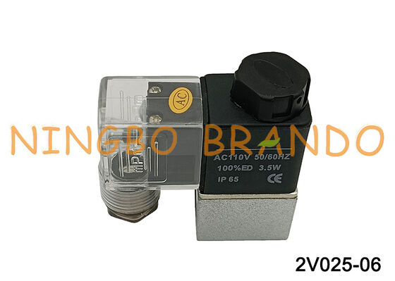 Airtac Loại 2V025-06 1/8 '' Van điều khiển chất lỏng 2/2way 110VAC AC110V