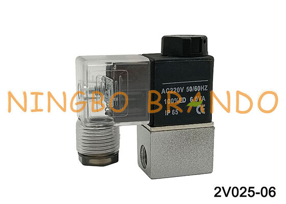 Van điện từ khí nén loại AIRTAC Van khí 2V025-06 AC220V 220VAC