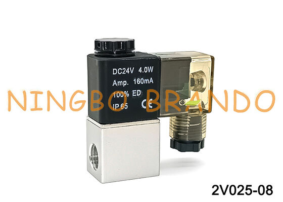 AIRTAC Loại 2V025-08 Van điện từ khí nén thường đóng 12V 24V 220V