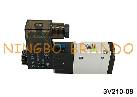 Airtac Loại 3V210-08-NC 3V210-08-NO Van điện từ 3/2 chiều 3V200 Series