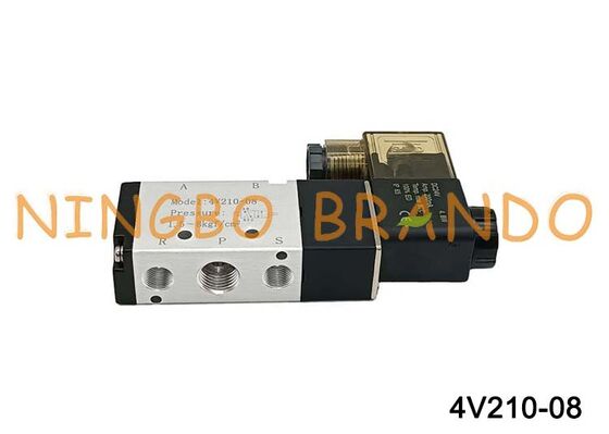 Airtac Loại 4V210-08 Van khí điện từ 5/2 chiều 4V200 Series