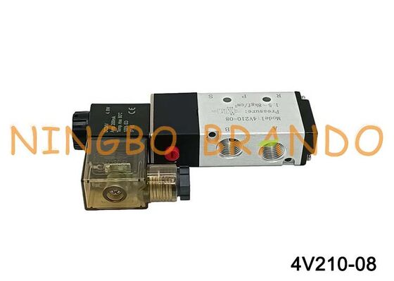 Airtac Loại 4V210-08 Van khí điện từ 5/2 chiều 4V200 Series