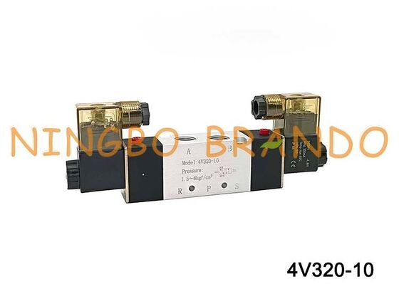 AirTAC Loại 4V320-10 DC12V 3/8 '' Van điện từ đôi 5/2 chiều