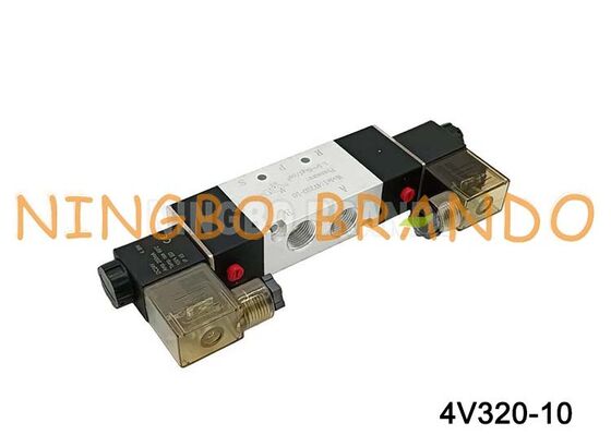 AirTAC Loại 4V320-10 DC12V 3/8 '' Van điện từ đôi 5/2 chiều