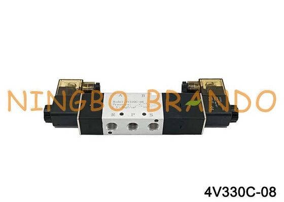 AIRTAC Loại Van Điện Từ Van Khí 4V330C-08 DC 12V 24V AC 110V 220V