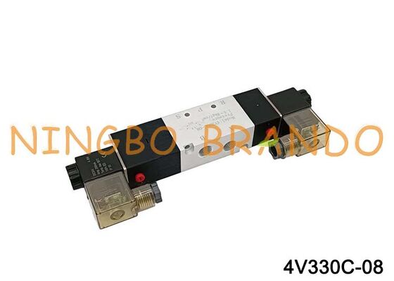 AIRTAC Loại Van Điện Từ Van Khí 4V330C-08 DC 12V 24V AC 110V 220V