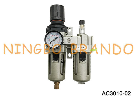 AC3010-02 1/4 '' Bộ điều chỉnh bộ lọc bôi trơn FRL Xử lý nguồn khí nén