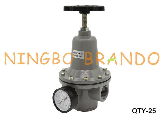 Bộ điều chỉnh áp suất khí nén QTY-25 Bộ điều chỉnh áp suất 1.0MPa 1 inch có đồng hồ đo QTY25