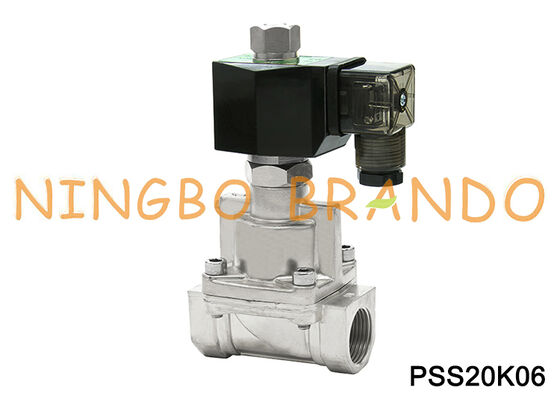 3/4 '' Inch 2 chiều Van điện từ hơi nước bằng thép không gỉ thường mở 220V