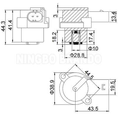 12VDC 4Z01015200 Vòng cuộn điện tử cho máy nén máy nén treo không khí