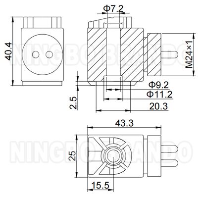 Cuộn dây điện từ 24VDC cho van hộp số xe tải Scania 1423566 1364636