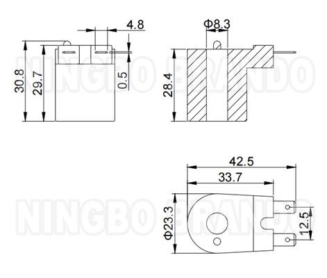 521073 Bộ điện cực khí cho van máy nước nóng ngoại ô 12 Volt