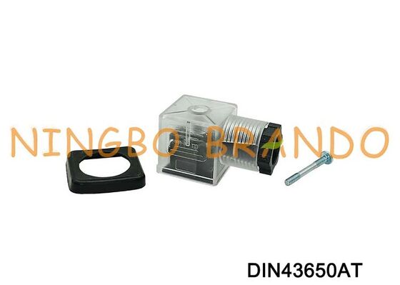 DIN43650A Solenoid Valve Coil Connector 18mm Transparent DIN 43650 Type A