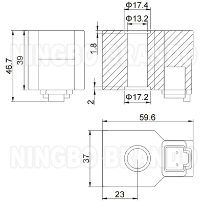 14VDC 27VDC 21W Solenoid Coil For Hyundai R210-5 R220-5 Excavator