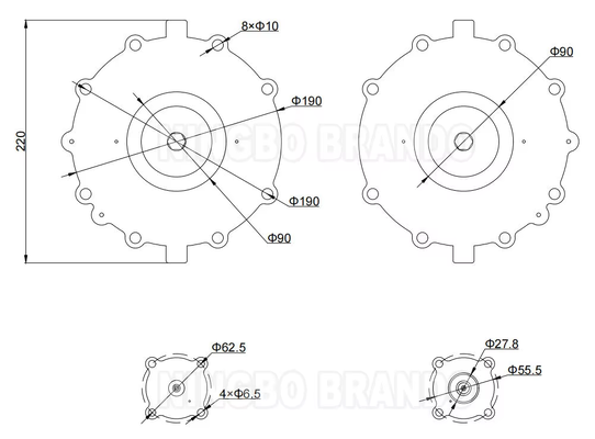 Bộ màng chắn C123432 C123433 cho Van xung ASCO loại SCG353D060 SCG353G060 G353.058