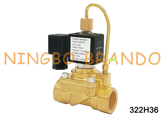 PARKER Loại 322H36 DC24V Van điện từ thường mở 3/4 inch AC220V