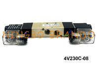 4V230C-08 PT 1/4 &quot;AirTAC Loại Air Solenoid Van điều khiển điện đôi 5/3 cách 12VDC