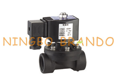 3/4 &quot;1/2&quot; PA66 Van điện từ bằng nhựa nylon 2 cách thường đóng 12 V 24 V 110 V 220 V