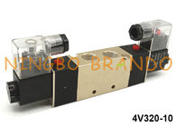 3/8 '' NPT 4V320-10 Van điều khiển hướng 5/2 Way Khí nén đôi điện từ AC110V AC220V