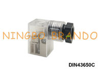DIN 43650 Dạng C Van điện từ Cuộn dây Đầu nối điện với đèn LED
