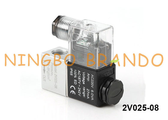 2V025-08-DC24V Van điện từ khí nén loại Airtac 24V DC 1/4 ''