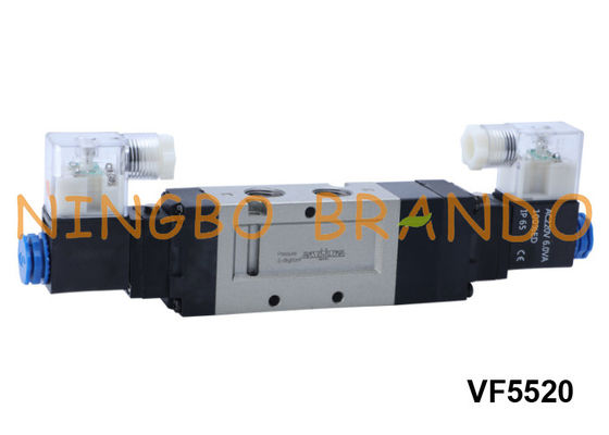 VF5520 SMC Loại van điện từ khí nén 5 cách 3 vị trí 24V 220V