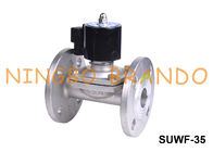 SUWF-35 Van điện từ nước bằng thép không gỉ có mặt bích 1 1/4 '' 24V 220V