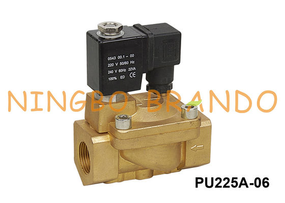 PU225A-06 Shako Loại 3/4 '' Van điện từ bằng đồng thau 24 110 220 Volt