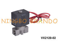 VX2120-02 SMC Loại 2 Chiều NC Van điện từ bằng thép không gỉ 1/4 '' 24V 220V