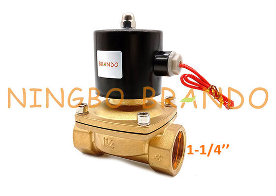 UW-35 2W350-35 Van điện từ bằng đồng thau điều khiển dòng chảy 1-1 / 4 inch