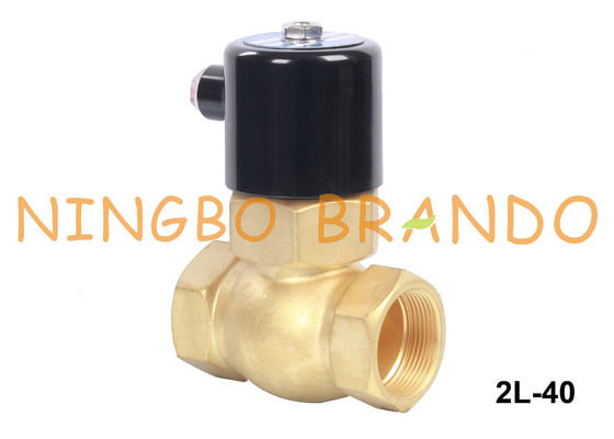 2L-40 1 1/2 '' DN40 Van điện từ bằng đồng thau nước nóng 24VDC 220VAC