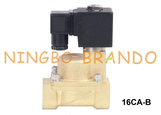 Van điện từ bằng đồng thau hơi nước và nước nóng 3/8 1/2 3/4 1 inch 24V 220V
