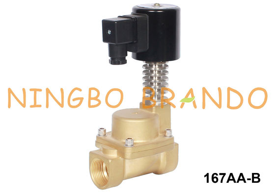 3/8 '' 1/2 '' 3/4 '' 1 '' Van điện từ bằng đồng thau nước nóng 12V 24V 110V 220V