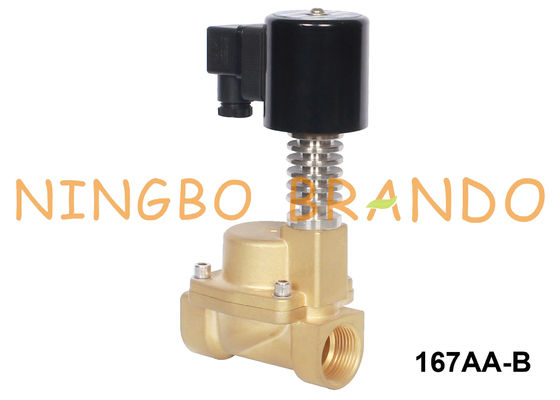 Van điện từ bằng đồng thau Nước nóng 3/8 1/2 inch 12V 24V DC 110V 220V AC