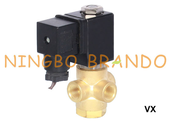 Van điện từ 3 chiều bằng đồng thau thường đóng 1/8 '' 1/4 '' 12V 24V 110V 220V