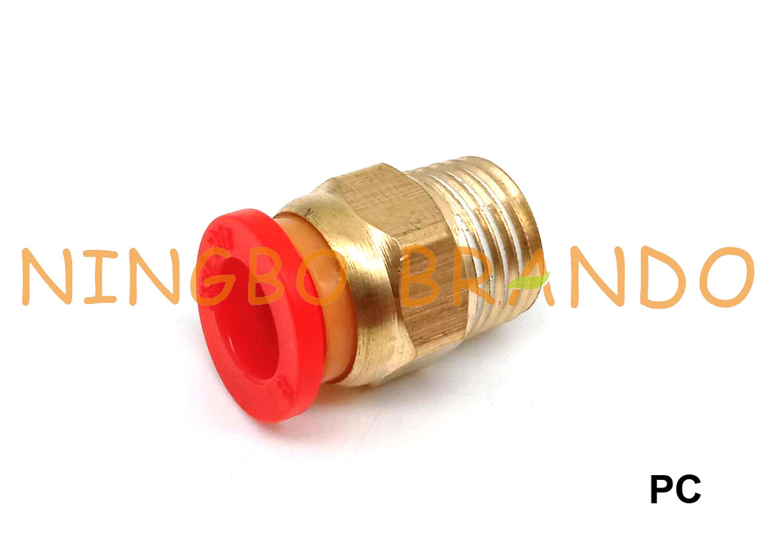 Máy tính nam đẩy thẳng trong ống khí nén phù hợp 1/8 &quot;1/4&quot; 3/8 &quot;1/2&quot; M5 M6