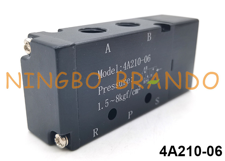 4A210-06 5/2 Way Airtac Loại khí nén lắp ráp van thí điểm khí nén 5 cách 2 vị trí