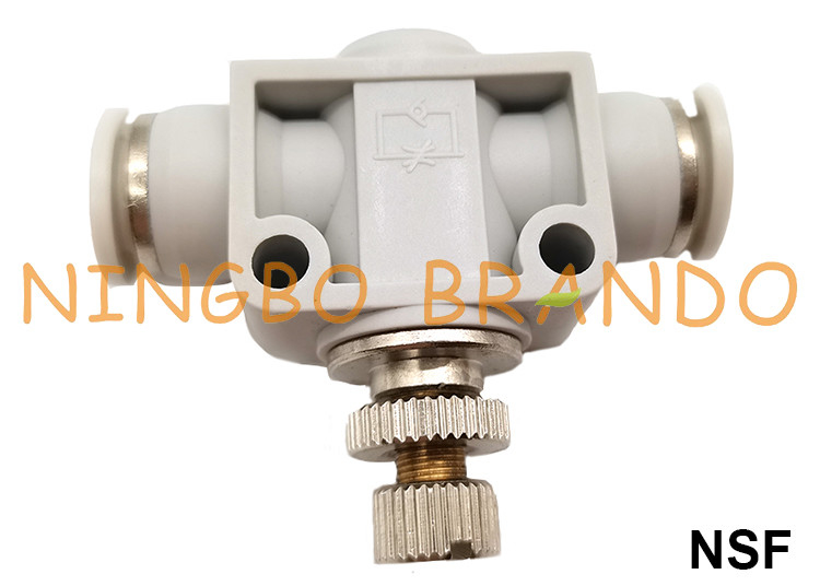 NSF Một chiều Điều khiển lưu lượng khí nén Phù hợp Van điều khiển tốc độ không khí 4mm 6mm 8mm 10mm