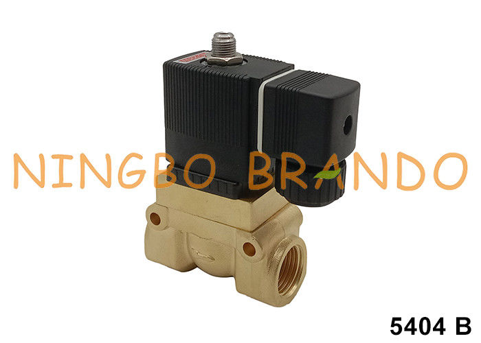 5404 B 12.0 40 bar Van điện từ bằng đồng thau cho máy nén khí 1/2''