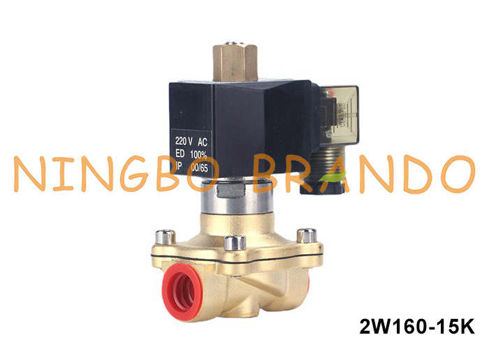 1/2' bình thường mở đồng van điện cực cho nước không khí khí lỏng 24VDC 220VAC