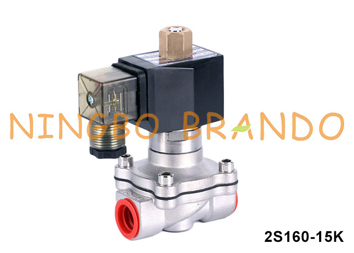 1/2'' 2 Way bình thường mở nước thép không gỉ van điện tử 220V 110V 24V 12V