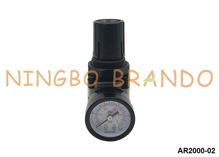 AR2000-02 SMC loại Máy điều chỉnh áp suất không khí khí với gauge 1/4'' 10 bar