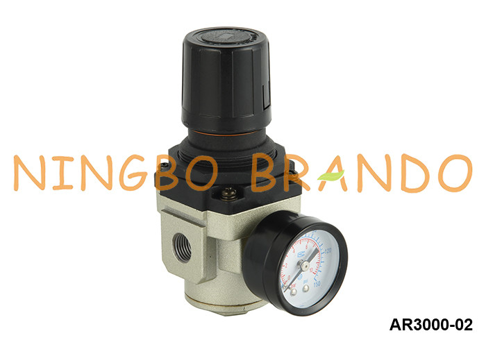 AR3000-02 Máy điều chỉnh áp suất không khí khí có chiều rộng 1/4'' 1 MPa