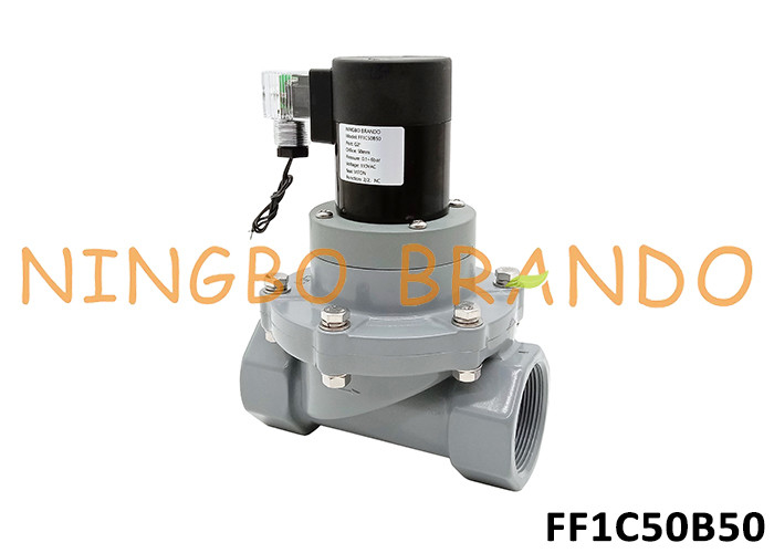 2' CPVC Anti Corrosive Solenoid Valve cho hóa chất axit kiềm 24V 220V