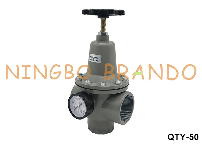 QTY-50 2'' 1 MPa Máy điều chỉnh không khí khí áp suất giảm van với gauge