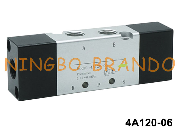4A120-06 Airtac loại Pneumatic Air Pilot Valve 5/2 Way Double Control