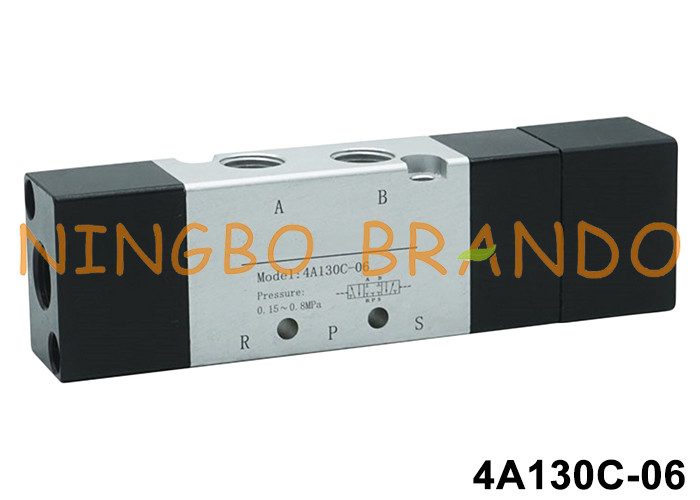 Airtac loại 4A130C-06 1/8'' Pneumatic Air Pilot Valve 5/3 Way