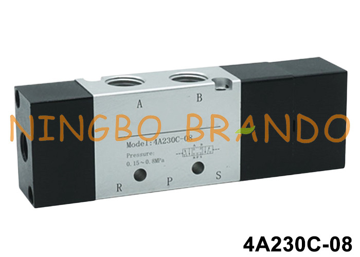 4A230C-08 Airtac Type 1/4' Air Pilot Valve 5 Port 3 vị trí