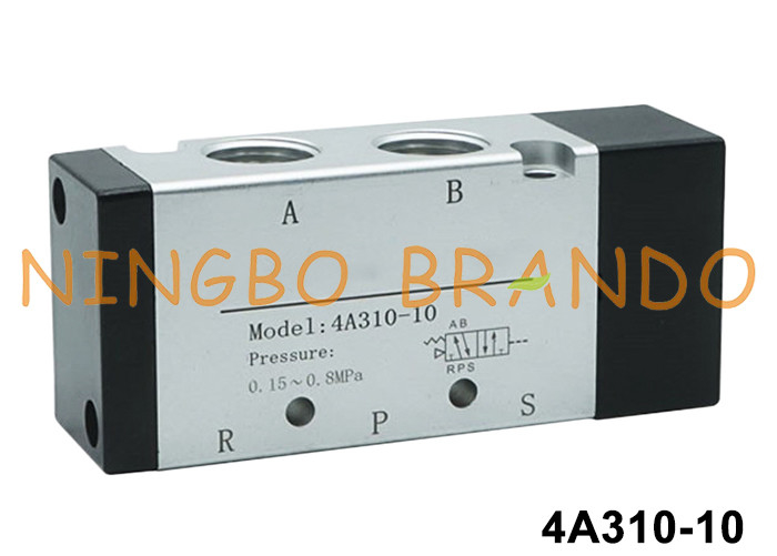 Airtac loại 4A310-10 5/2 Way Pneumatic Air Pilot Valve với thân hợp kim nhôm